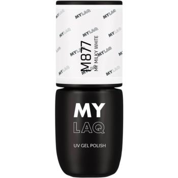 MYLAQ UV Gel Polish gelový lak na nehty odstín My Milky White 5 ml