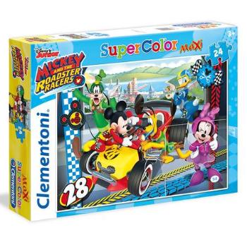 CLEMENTONI Puzzle Mickey Mouse: Závody MAXI 24 dílků