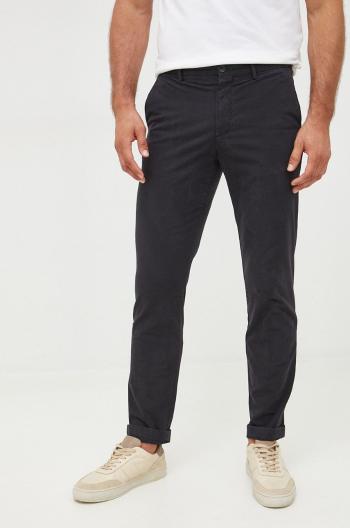 Kalhoty PS Paul Smith pánské, černá barva, jednoduché