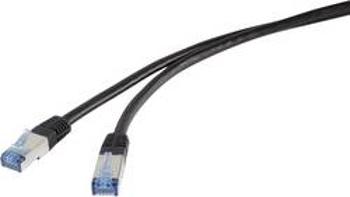 Síťový kabel RJ45 Renkforce RF-4534776, CAT 6A, S/FTP, 1.00 m, černá