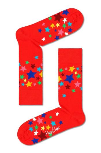 Ponožky Happy Socks Stars Sock červená barva