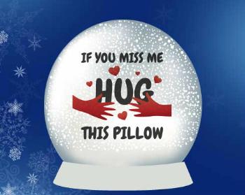 Sněhové těžítko Hug this pillow