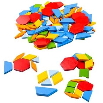 Bigjigs Toys Dřevěná barevná mozaika (691621549421)