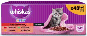 Whiskas kapsičky klasický výběr ve šťávě pro koťata 48x 85g