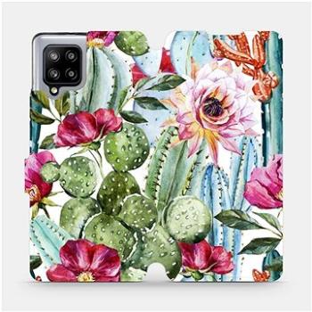 Flipové pouzdro na mobil Samsung Galaxy A42 5G - MG09S Kaktusy a květy (5903516403936)