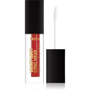 Delia Cosmetics Velvet Matt Long Wear Be Glamour dlouhotrvající rtěnka s matným efektem odstín 107 Red Velvet 5 ml