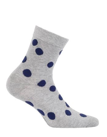Dívčí vzorované ponožky WOLA modré PUNTÍKY Velikost: 36-38
