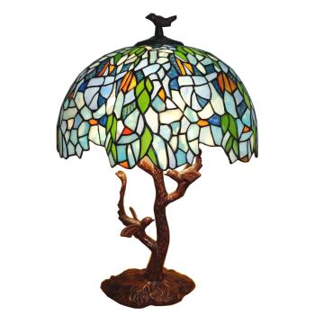 Stolní Tiffany lampa Caresse - Ø 42*49 cm 5LL-6115