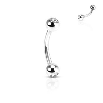 Šperky4U Piercing do obočí TITAN - TIT1014-1208