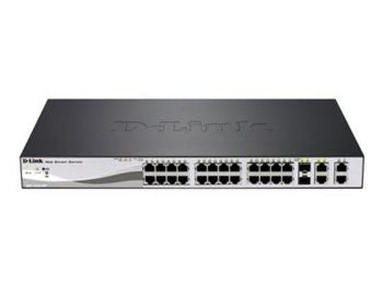 D-Link DES-1210-28P 24x100+2xGbit+2xSFP Smart/PoE+, DES-1210-28P