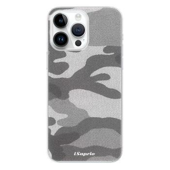 Odolné silikonové pouzdro iSaprio - Gray Camuflage 02 - iPhone 15 Pro Max