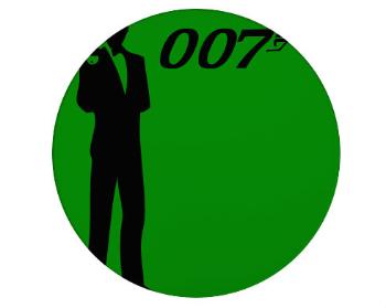 Tácek na nápoje kulatý James Bond