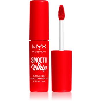 NYX Professional Makeup Smooth Whip Matte Lip Cream sametová rtěnka s vyhlazujícím efektem odstín 12 Icing On Top 4 ml