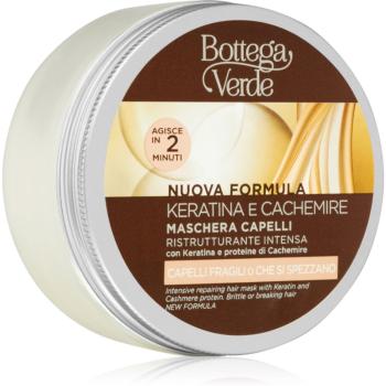 Bottega Verde Keratin & Cashmere obnovující maska pro poškozené vlasy 200 ml