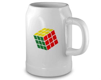 Pivní půllitr Rubikova kostka