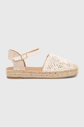 Espadrilky Answear Lab béžová barva, na platformě