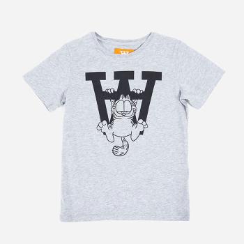 Dětské tričko Wood Wood x Garfield Ola Kids tričko Hanging 30045711-2222 šedá melanž