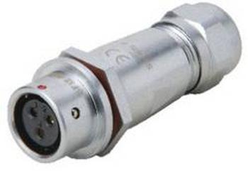 Kulatý konektor série DELMSF 1210 Deltron Connectors DELMSF1211/S7I, kulatý konektor DIN, Provedení konektoru: zásuvka, rovná IP67, mosaz, pochromovan