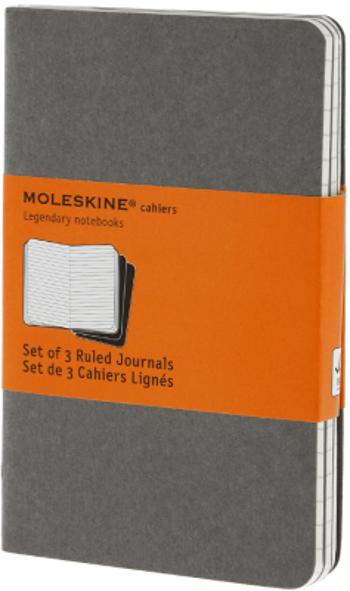 Moleskine - Notesy 3 ks - linkované, světle šedé S
