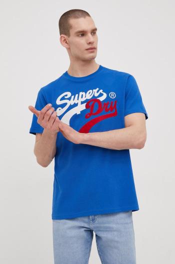Bavlněné tričko Superdry s aplikací