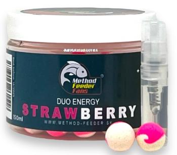 Method feeder fans pop up duo energy 12 mm 150 ml + sprej esence 2 ml - jahoda