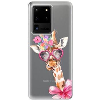 iSaprio Lady Giraffe pro Samsung Galaxy S20 Ultra (ladgir-TPU2_S20U)