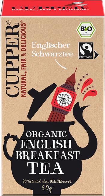 Cupper Bio černý čaj English Breakfast Cupper 20 x 2.5 g