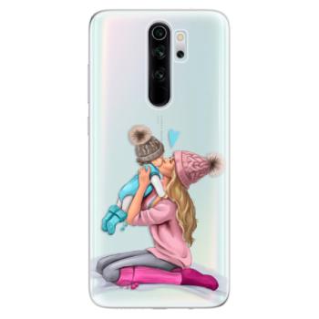 Odolné silikonové pouzdro iSaprio - Kissing Mom - Blond and Boy - Xiaomi Redmi Note 8 Pro