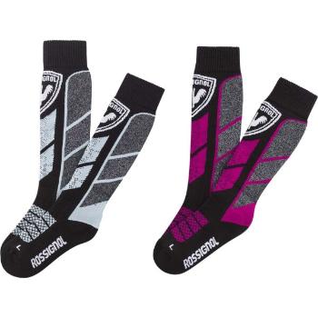 Rossignol JR THERMOTECH 2P X3 Dětské lyžařské ponožky, černá, velikost