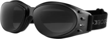 Bobster Cruiser 3 Matte Black/Smoke Clear/Yellow Amber/Smoke Blue Revo Mirror Moto brýle