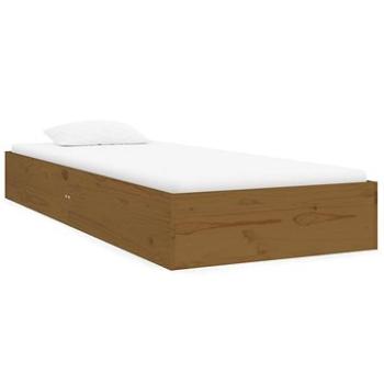 Rám postele medově hnědý masivní dřevo 75 × 190 cm Small Single, 820065 (820065)