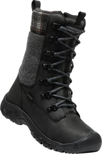 Keen GRETA TALL BOOT WP WOMEN black/black plaid Velikost: 37,5 boty