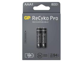 Baterie AAA (R03) nabíjecí 1,2V/800mAh GP Recyko Pro  2ks