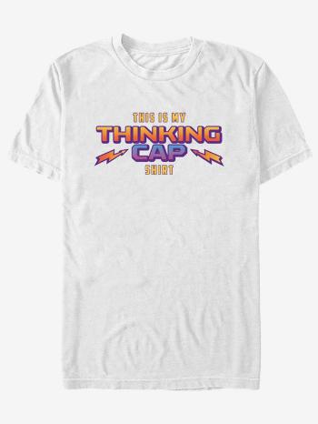 ZOOT.Fan Netflix This Is My Thinking Cap Shirt Stranger Things Triko Bílá