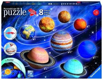 RAVENSBURGER Puzzleball sada Sluneční soustava 522 dílků