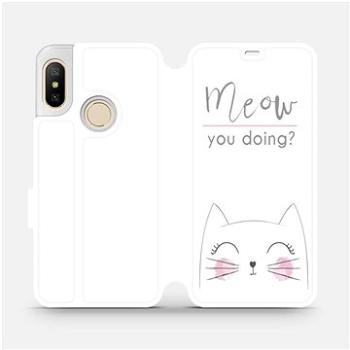 Flipové pouzdro na mobil Xiaomi Mi A2 Lite - M098P Meow you doing? (5903226367405)