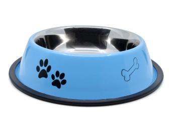 Vsepropejska Sáva miska pro psa s tlapkami Barva: Modrá, Rozměr (cm): 21
