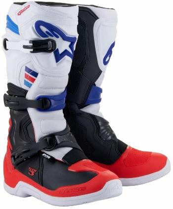 Alpinestars Tech 3 Boots White/Bright Red/Dark Blue 43 Boty