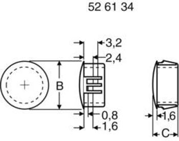 Záslepka PB Fastener 76048, 6,2 mm, Ø 6,4 mm, černá