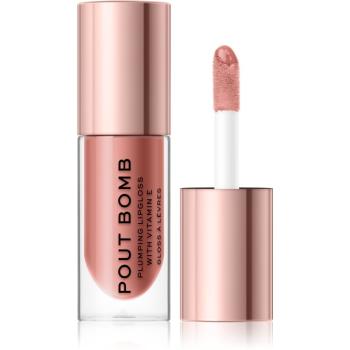 Makeup Revolution Pout Bomb lesk na rty pro větší objem s vysokým leskem odstín Doll 4.6 ml