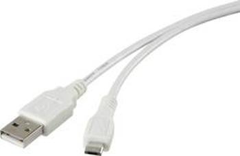 USB 2.0 kabel Renkforce RF-4094754, 1.00 m, bílá