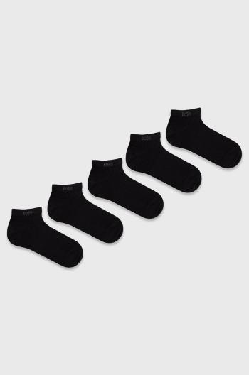 Ponožky BOSS ( 5-pak) pánské, černá barva