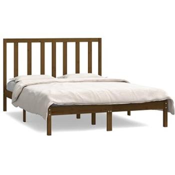 Rám postele medově hnědý masivní borovice 140 × 190 cm, 3106621 (3106621)