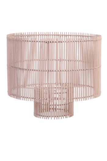 Světle růžové bambusové stínidlo Rodger - Ø 40*35 cm 2936289
