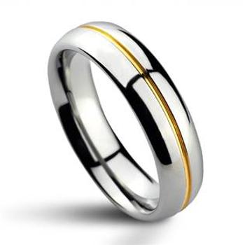 NUBIS® NWF1027-SL Pánský snubní prsten wolfram - velikost 62 - NWF1027-SL-62