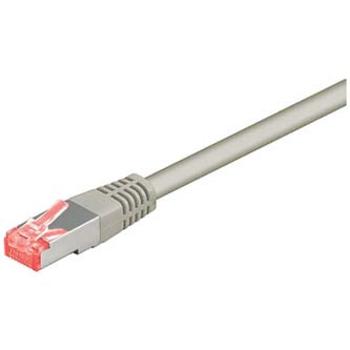 Síťový LAN kabel S/FTP patchcord, Cat.6, RJ45 samec - RJ45 samec, 7 m, stíněný, LSOH, šedý, economy