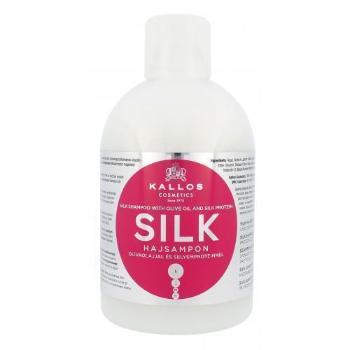 Kallos Cosmetics Silk 1000 ml šampon pro ženy na barvené vlasy; na poškozené vlasy; na suché vlasy; na všechny typy vlasů