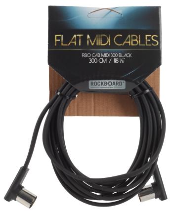 Rockboard Flat MIDI Cable Black 300 cm