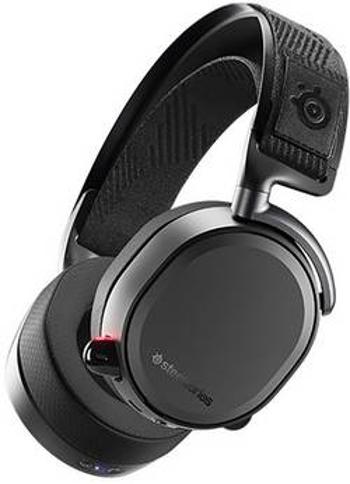 Steelseries Arctis Pro Wireless herní headset bez kabelu přes uši, s Bluetooth, s USB, jack 3,5 mm, černá