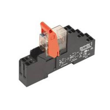 RIDERSERIES, Relays, No. of contacts: 2, CO contact, AgNi 90/10, Rated control voltage: 24 V DC, Continuous current: 8 A, PUSH IN spring connection We